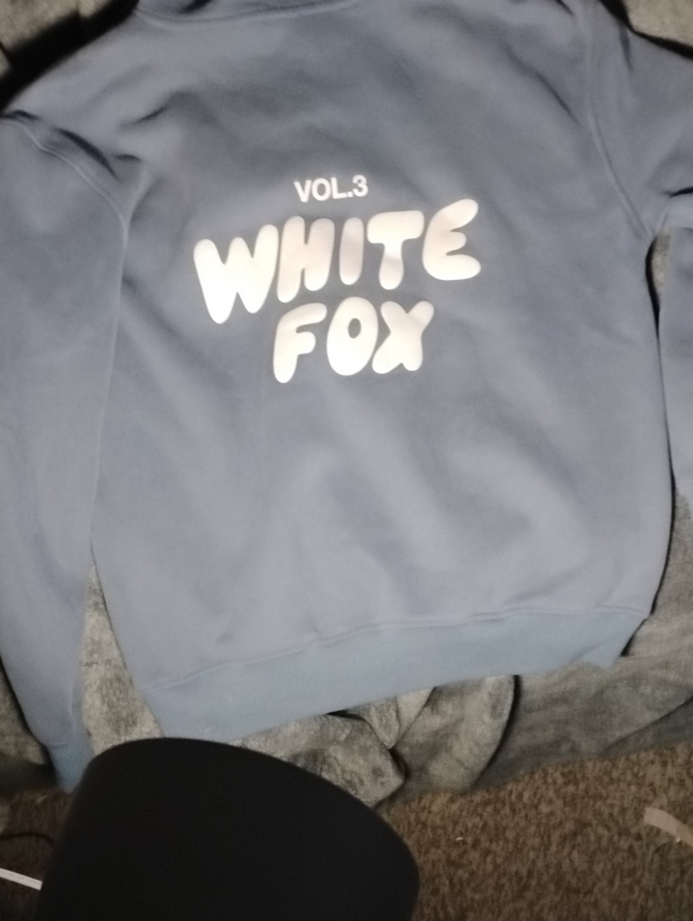 White Fox Boutique Blue Graphic Hoodie